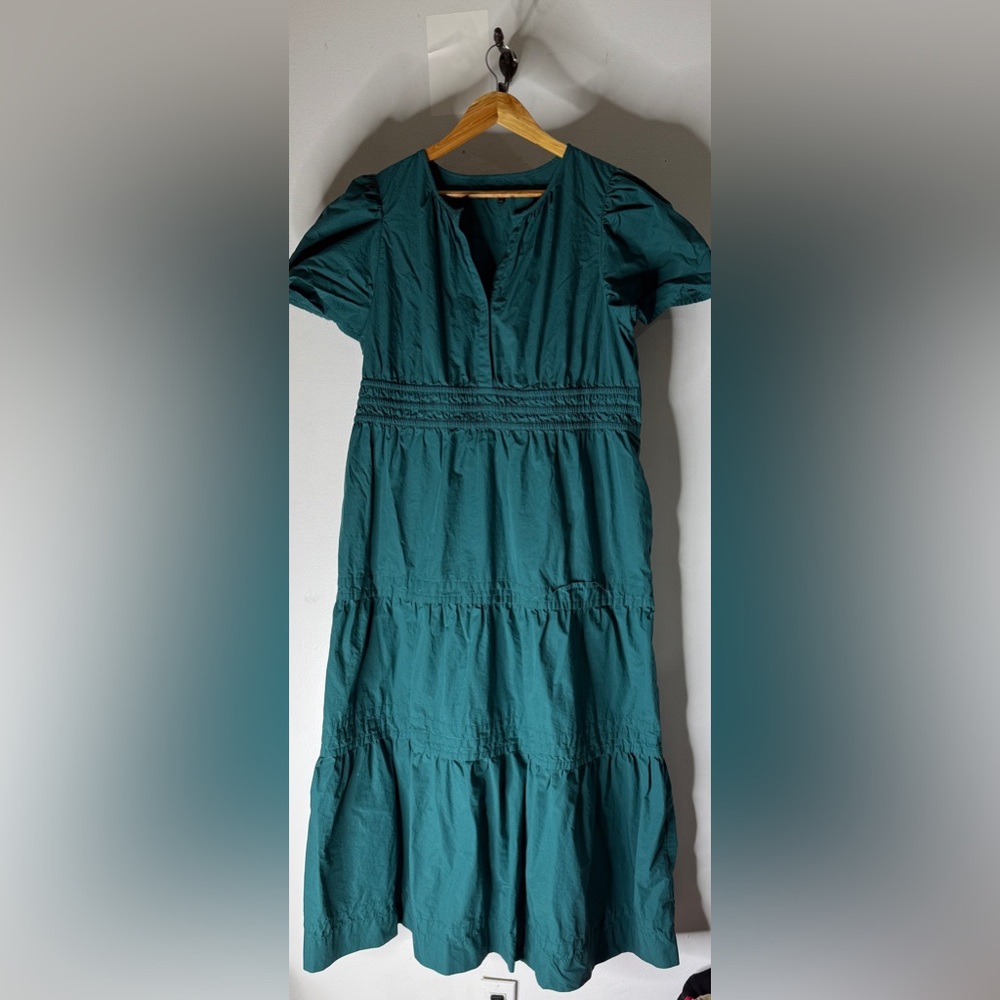 Quince Green Maxi  Dress